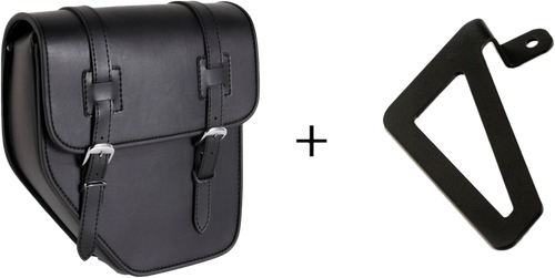 IBIZA SADDLEBAG BLACK LEFT W/BASE +SUPPORT