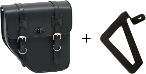 IBIZA SADDLEBAG BLACK LEFT W/O BASE