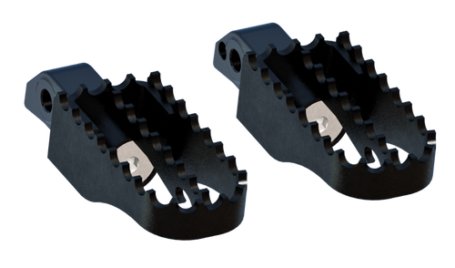 MX STYLE STYLE FOOT PEGS PR PASSENGER BLACK