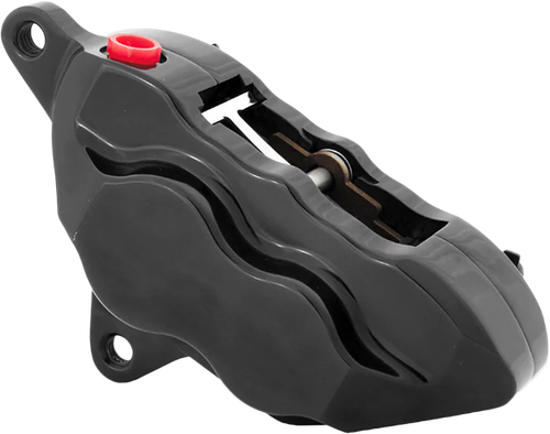 4 PISTON FRONT CALIPER L/H BLACK 00-UP W/ 11.5" ROTOR