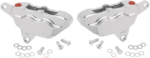4 PIST FRONT DUAL CALIPER KIT CHROME 84-99 W/ 11.5" ROTOR