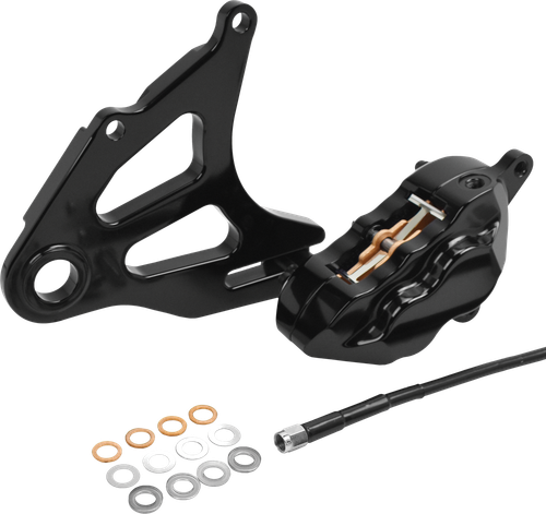 4 PIST REAR CALIPER KIT BLACK ST 18-UP