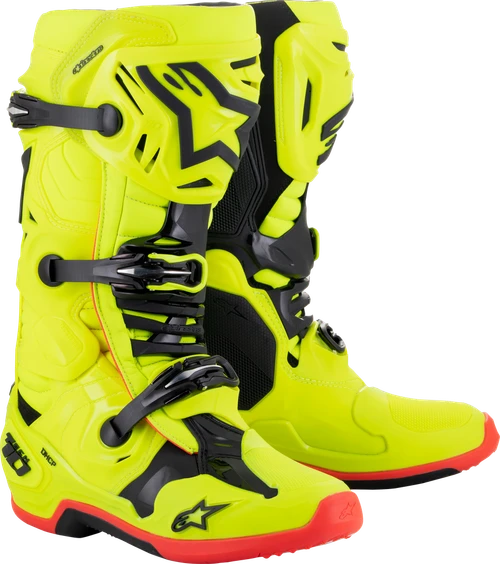 TECH 10 BOOTS YLW FLUO/BLK/RED FLUO SZ 11