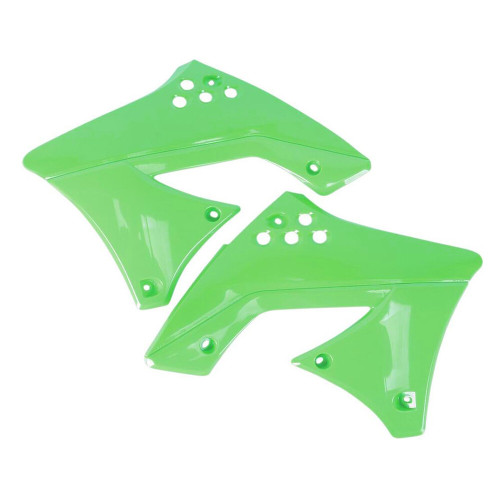 RADIATOR SCOOPS KLX110 GREEN