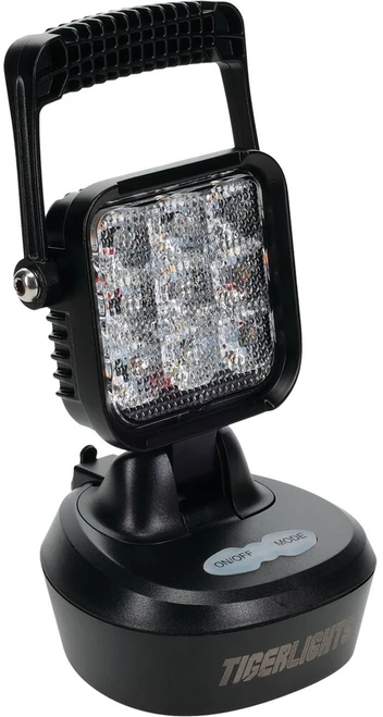 MAGNETIC LED WORK LIGHT FLASHING AMBER RECHARGEABLE