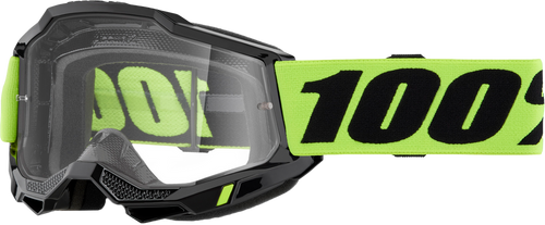 ACCURI 2 GOGGLE NEON YELLOW CLEAR LENS