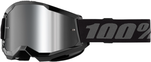 STRATA 2 GOGGLE BLACK MIRROR SILVER LENS