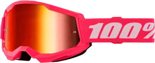 STRATA 2 GOGGLE PINK MIRROR RED LENS