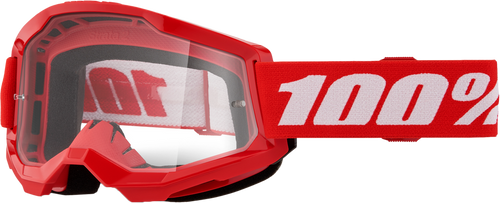 STRATA 2 JUNIOR GOGGLE RED CLEAR LENS