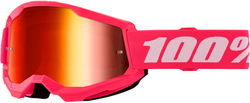 STRATA 2 JUNIOR GOGGLE PINK MIRROR RED LENS