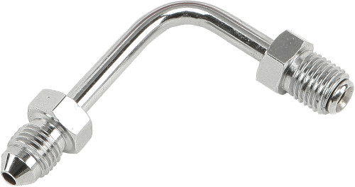Jic To -3 Tube Adapter 90 Degree Short Chrome 3/8"