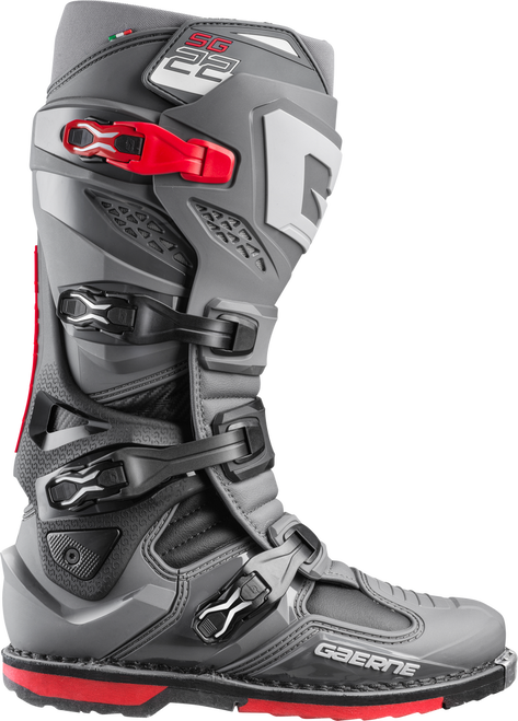 SG22 BOOTS ANTHRACITE/BLACK/RED SZ 08