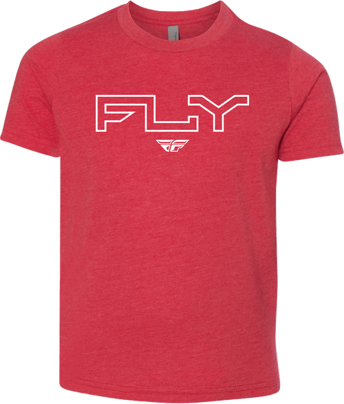 YOUTH FLY EDGE TEE RED YL