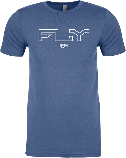 FLY EDGE TEE COOL BLUE HEATHER MD