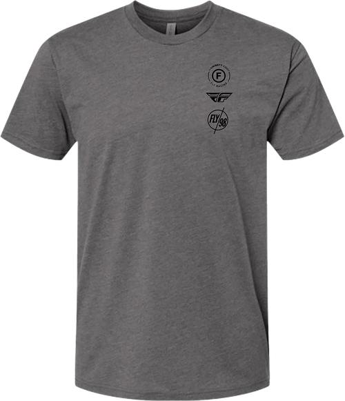 FLY ATOM TEE GUNMETAL HEATHER LG