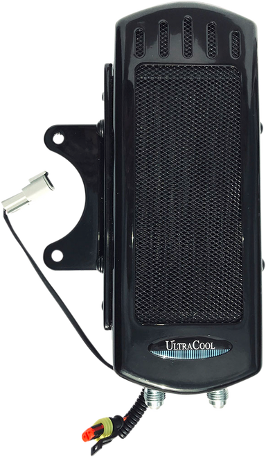 SIDE MOUNT OIL COOLER M8 TOURING `17-23  GLOSS BLK