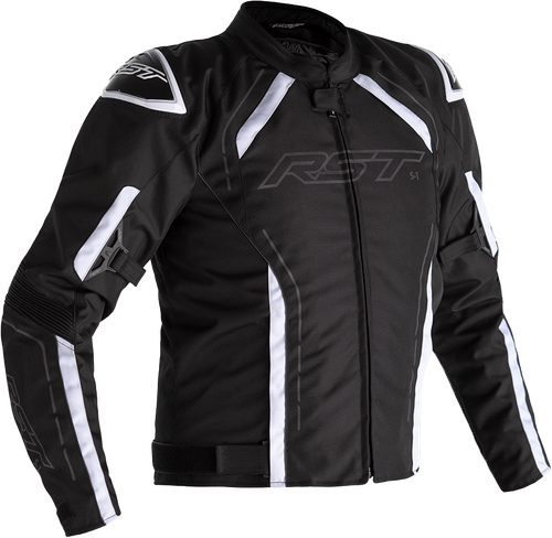 S1 CE JACKET BLACK/BLACK/WHITE TEXTILE XL