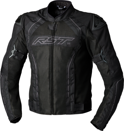 S1 MESH CE JACKET BLACK/BLACK  TEXTILE 6XL