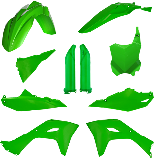 FULL PLASTIC KIT KAW ORIGINAL `24 GREEN