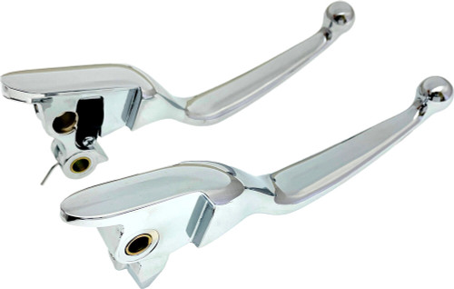 SMOOTH LEVER SET CHROME FLT 21-25 CBL CLUTCH