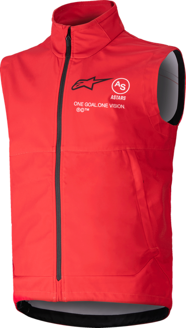 YOUTH TECHSTAR SOFTSHELL VEST BRIGHT RED MD