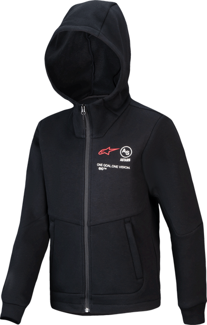 YOUTH RACER MX FLEECE BLACK SM