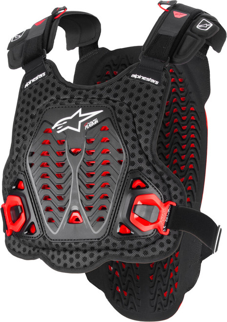 A-5 PLASMA CHEST PROTECTOR BLACK/RED/WHITE XL/2X