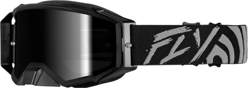 ZONE ELITE GOGGLE GREY/BLACK W/ BLACK MIRROR/SMOKE LENS