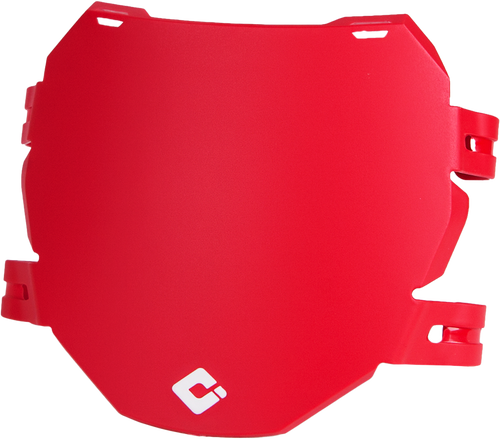 DOWNHILL/E BIKE NUMBER PLATE RED