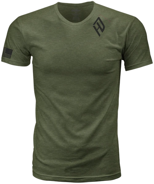 HARDDRIVE EMBLEM TEE OLIVE GREEN/BLACK XL