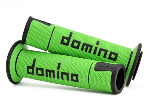 A450 ROAD RACING GRIPS GREEN/BLACK PAIR