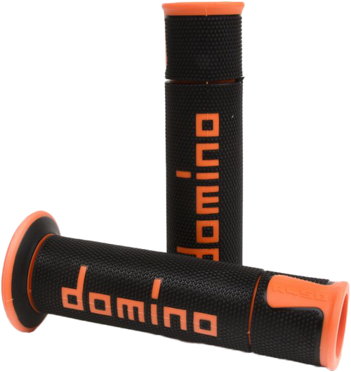 A450 ROAD RACING GRIPS BLACK/ORANGE PAIR