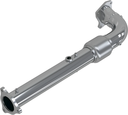SINGLE SLIP-ON 2.5" RACE PIPE CHROME