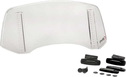 MULTI-ADJUSTABLE VISOR 2.0 FIXED SCREW CLEAR 300X130MM