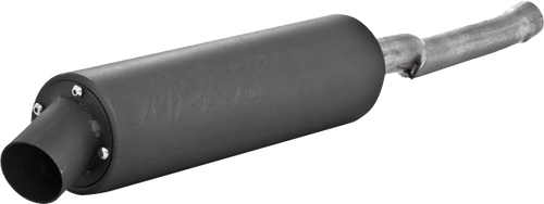 SINGLE SLIP-ON SYSTEM W/ UTILITY MUFFLER BLK YAM