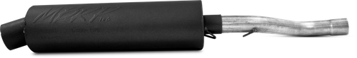 SINGLE SLIP-ON SYSTEM W/ UTILITY MUFFLER BLK KAW
