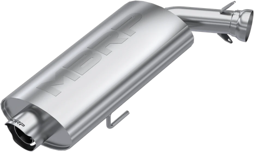 SINGLE SLIP-ON SYSTEM W/ 3" OVAL SPORT MUFFLER CHROME