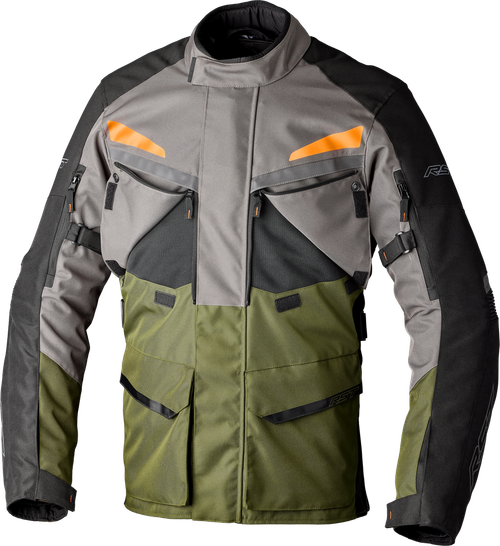 MAVERICK EVO CE JACKET KHAKI/GREY/ORANGE TEXTILE XL