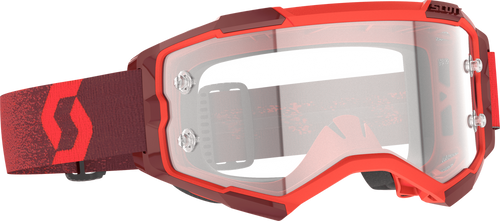 FURY GOGGLE RED CLEAR WORKS