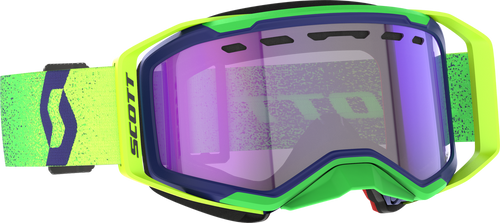 PROSPECT 2.0 SMB LS GOGGLE MDNT PRP/SFTY YLW LS BLUE CHRM