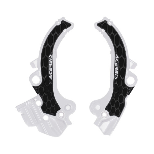 FRAME GUARDS- X-GRIP WHITE/BLACK