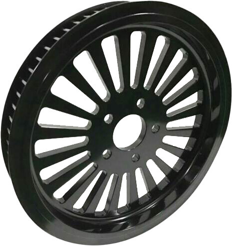 70T X 1 1/8" PULLY BLACK FLST/FXST 00-06
