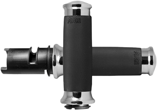 CUSTOM CONTOUR CHROME TWIST GRIP