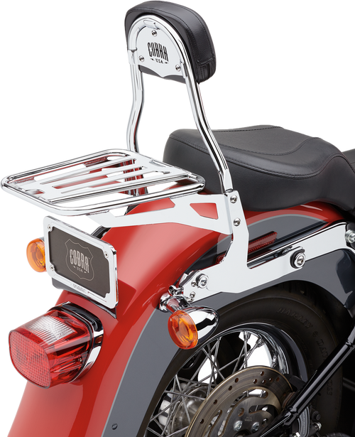 DETACHABLE BACKREST ROUND CHROME SOFTAIL 00-06
