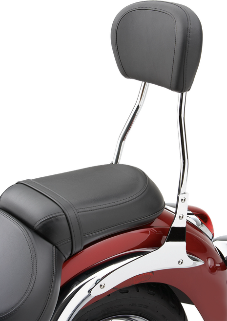 STD ROUND SISSY BAR W/PAD CHROME YAM RAIDER 08-18