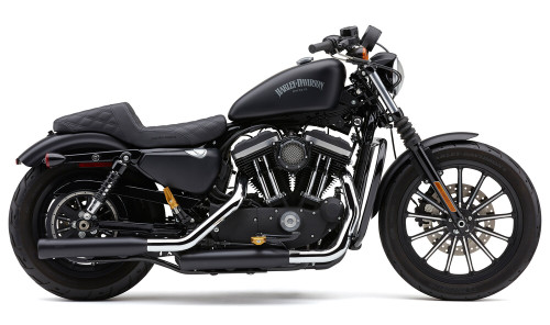 3" NH SERIES SLIP-ONS BLACK SPORTSTER 14-24