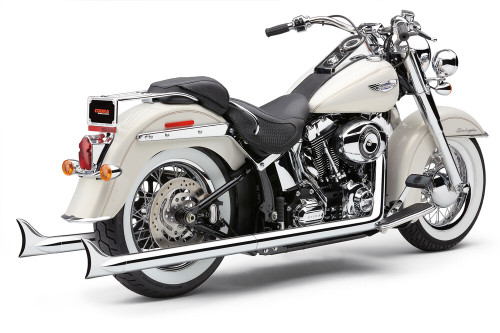 BAD HOMBRE TRUE DUAL FISHTAILS CHROME SOFTAIL 97-06