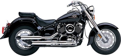 BLVD SLASHCUT SLIP ON CHROME YAM V-STAR 650