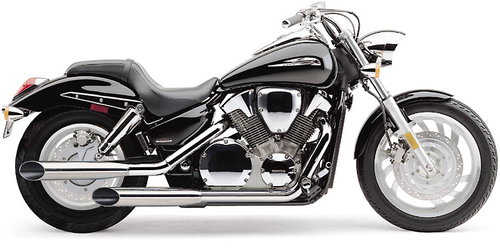 BLVD SLASHCUT SLIP ON CHROME HON VTX1300C 04-09