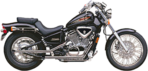 BLVD DRAG PIPES F/S CHROME HON VLX600 88-98